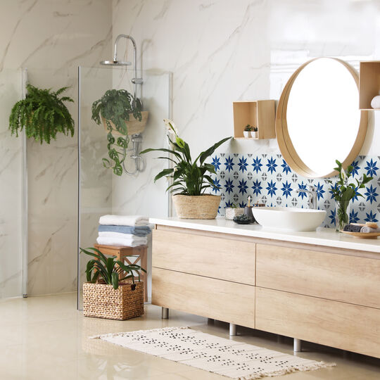 selbstklebende Wandfliesen Wall Tiles Alia blue (6er Set) image number null